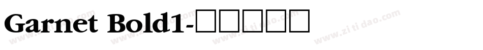 Garnet Bold1字体转换